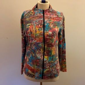 Spa by Chico’s Long Sleeve Full Zip Size 0